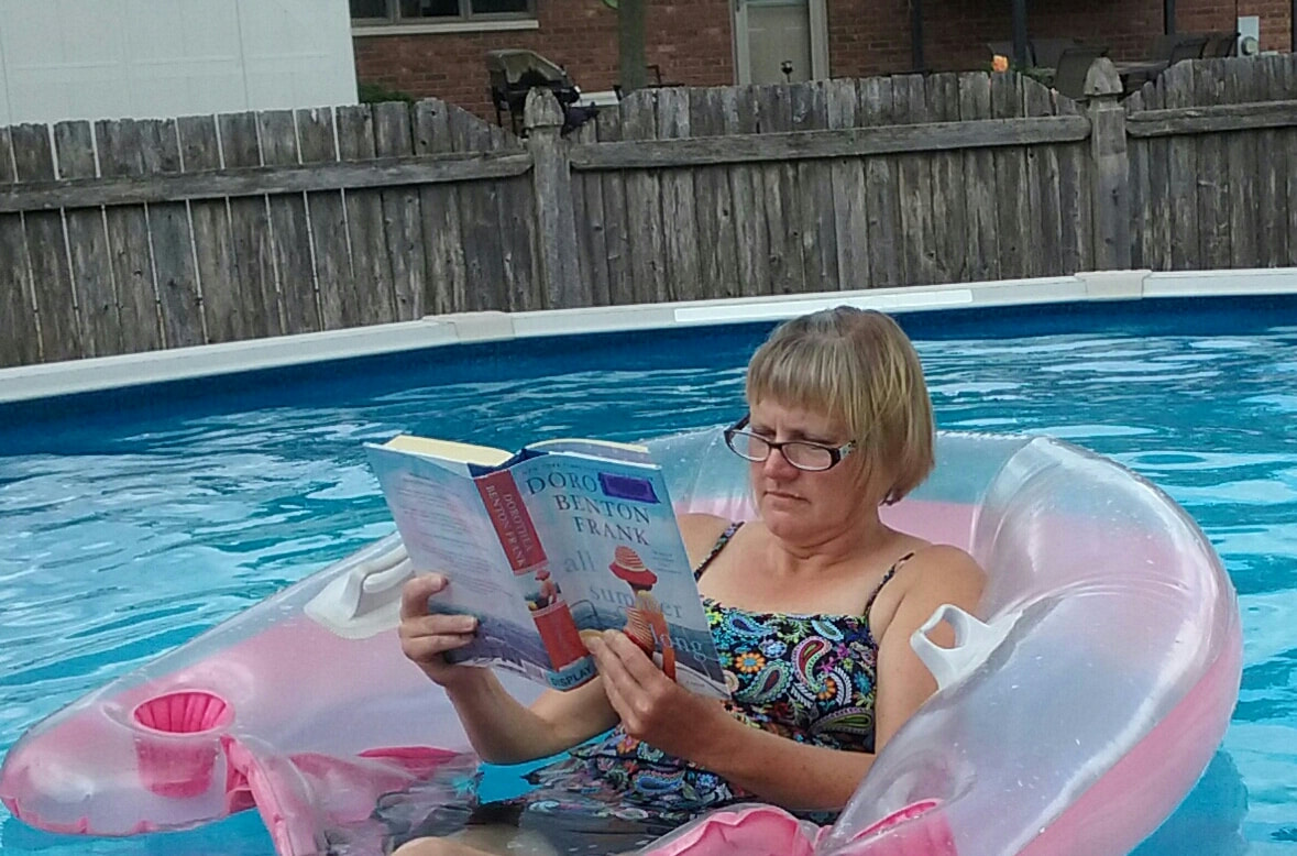 Photo of Mrs. Tumino in pool